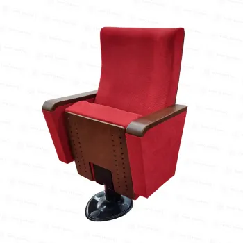 كراسي مسرح جامعي فخم مع غطاء ظهر ومقعد خشبي AYLONA A20 